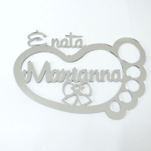 Fuoriporta Personalizzato in Plexiglass - Impronta - Nome - immagine 2