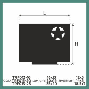 Trofeo per premiazioni - Rettangolo orizzontale - Stella - immagine 2